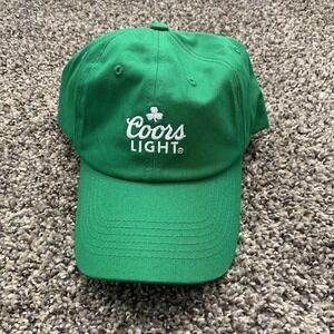 Coors Light Shamrock Clover Green Adjustable Strapback Hat